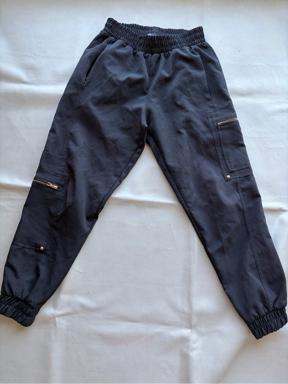 Zara black cargo joggers